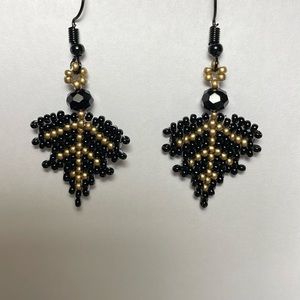 Homemade fall earrings